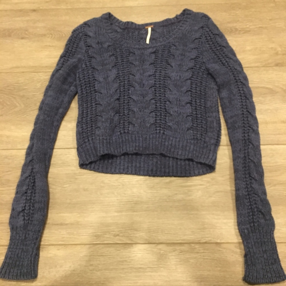 Free People Cropped Sweater